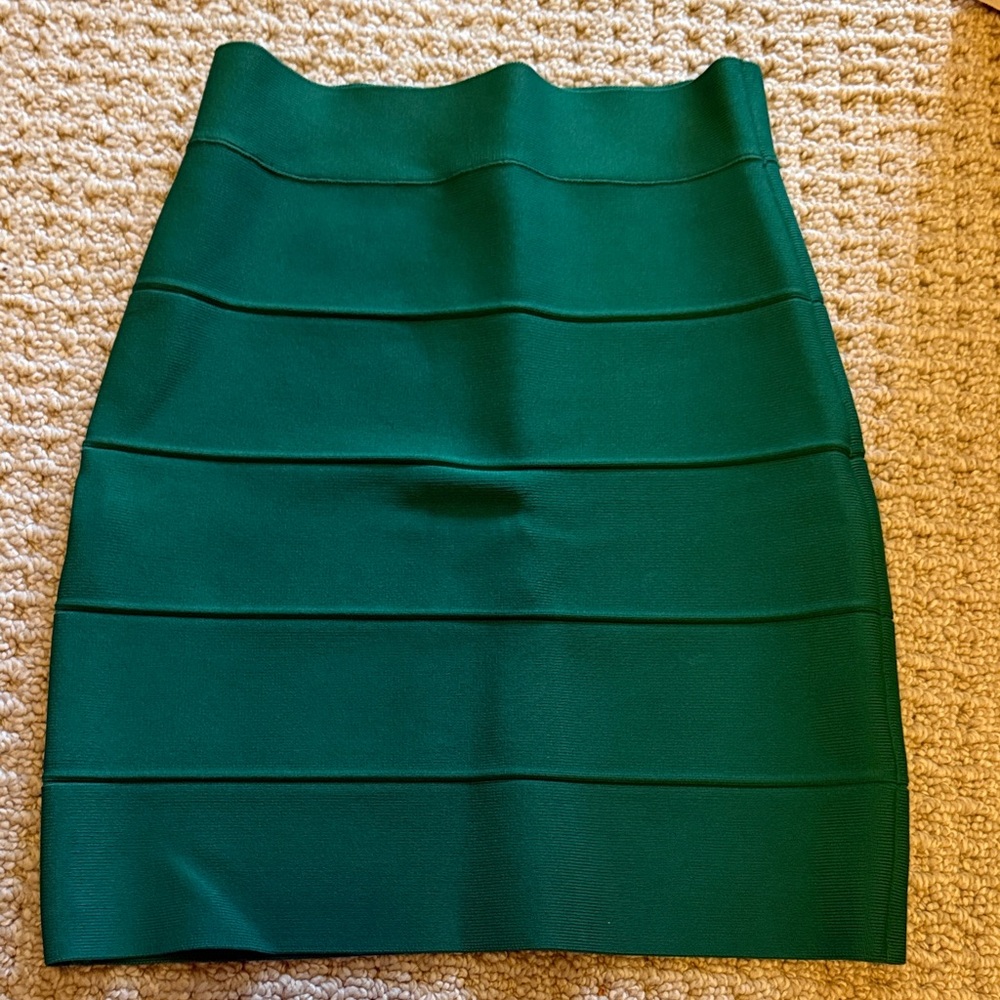 BCBGMaxAzria Teal Pencil Skirt